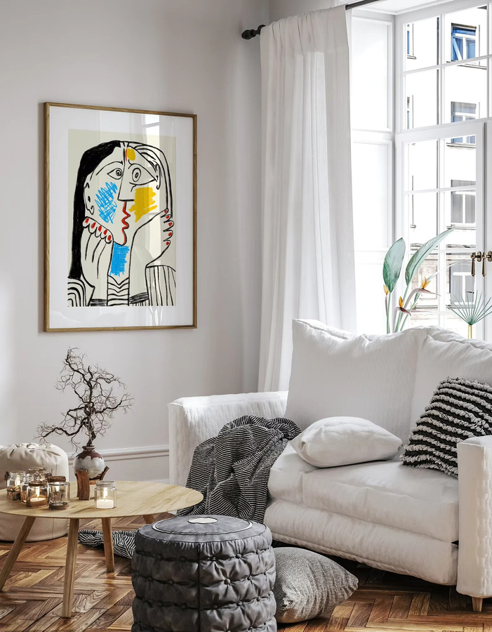 Picasso The Kiss Kunstdruck als Wandkunst-Dekor in Multicolor - Bild 3