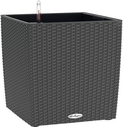 Lechuza Pflanzgefäß Cube Cottage 40 in Granit Grau, B/T/H: 40 x 40 x 40,5 cm - Bild 1