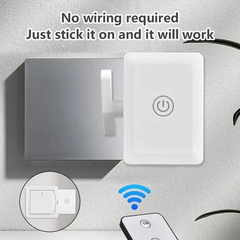 YJMP Super Lighting Automatischer Knopfdrücker für Lichtschalter, Drahtlose Fernbedienung mit USB-Wiederaufladung, Korallenrot - Bild 3