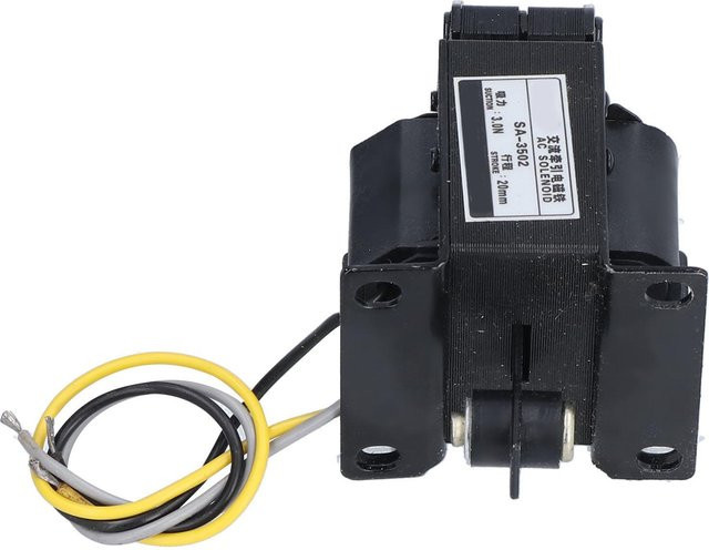 TOMTOP JMS Solenoid Elektromagnet Push-Pull Typ in Schwarz, AC 220V, wasserdicht mit Wärmeableitung - Bild 1