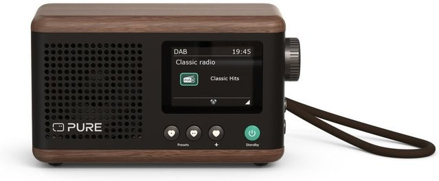 Pure Classic Mini DAB+ Digitalradio Schwarz/Walnuss - Bild 1