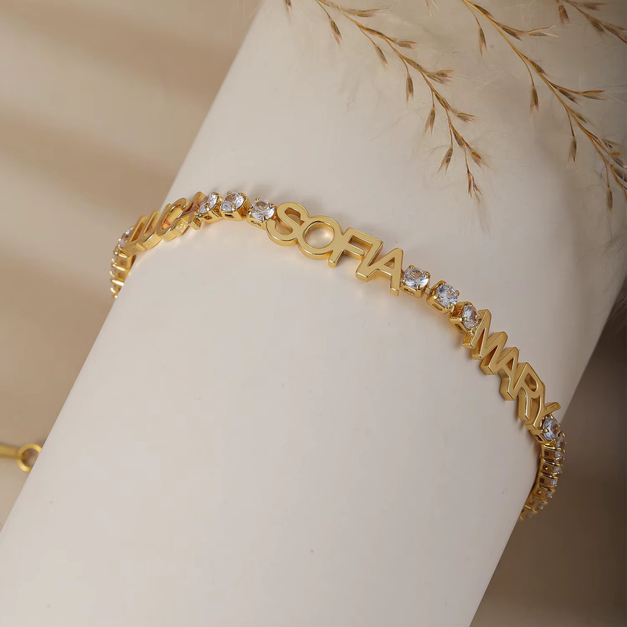 Qitian Armband, Zirkonia, Gold, Damen - Bild 3