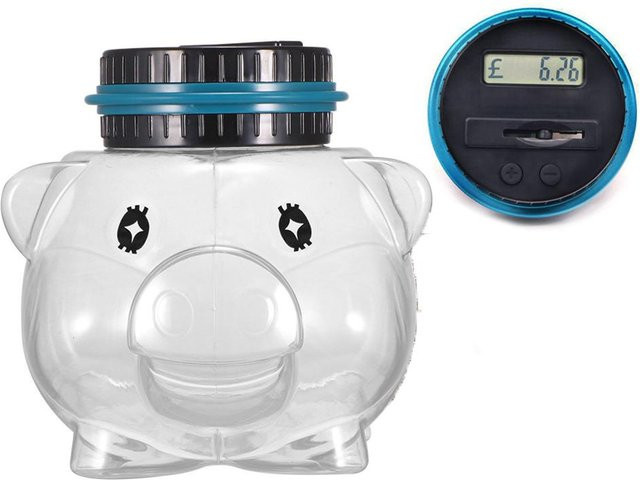 TOMTOP JMS Elektronisches Sparschwein mit digitalem LCD Münzzähler - Bild 1