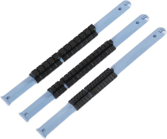TOMTOP 3er-Set ABS Buchsen-Organizer aus Kunststoff, Mehrzweck-Halterung und Schienen-Rack für Reparaturwerkzeuge, Blau - Bild 1