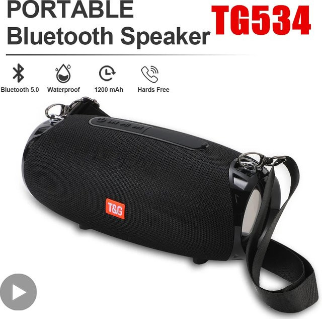 T&G Bluetooth Lautsprecher Tragbarer Subwoofer mit 10W Leistung in Rot - Bild 1
