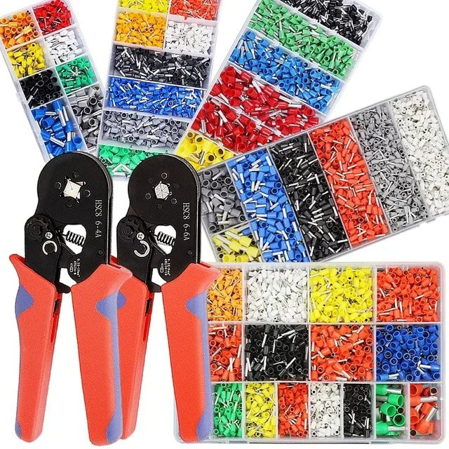 ELECAPITAL Isolierte Crimpverbinder Set in Multicolor, Langlebige Drahtverbinder und Kaltgepresste Anschlussklemmen - Bild 1