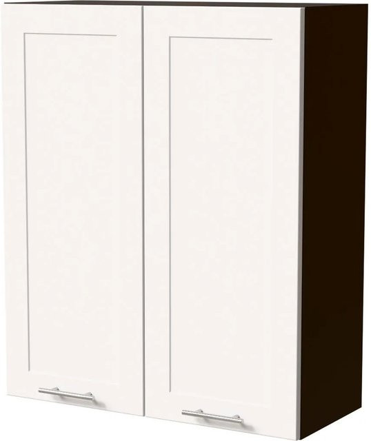 Feldmann-Wohnen Hängeschrank Oslo W4 Küchenschrank in Lava und Weiß Matt mit Soft-Close-Türen, B/T/H: 80 x 32,5 x 96 cm - Bild 1