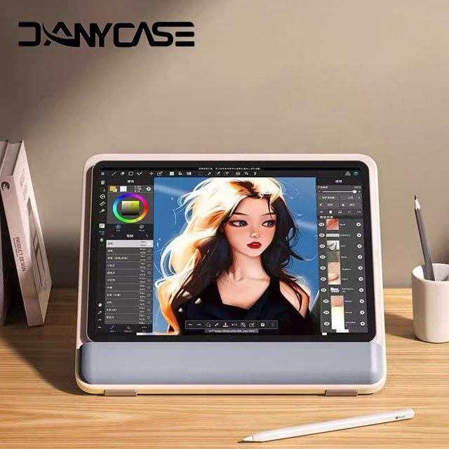 DANYCASE Tablet-Halterung und iPad-Ständer für iPad Pro, Xiaomi, Samsung und Lenovo sowie als Laptop- und Buchhalter - Bild 1