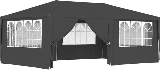 vidaXL Profi-Partyzelt mit Seitenwänden Anthrazit B: 6 m, T: 4 m - Bild 1