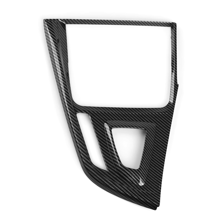 Hengyueshang Carbon Fiber ABS Mittelkonsole Gangschaltung Abdeckung Panel für BMW 3er und 4er F30 F31 F32 F33 F34 F36 (2012-2018) in Schwarz - Bild 2
