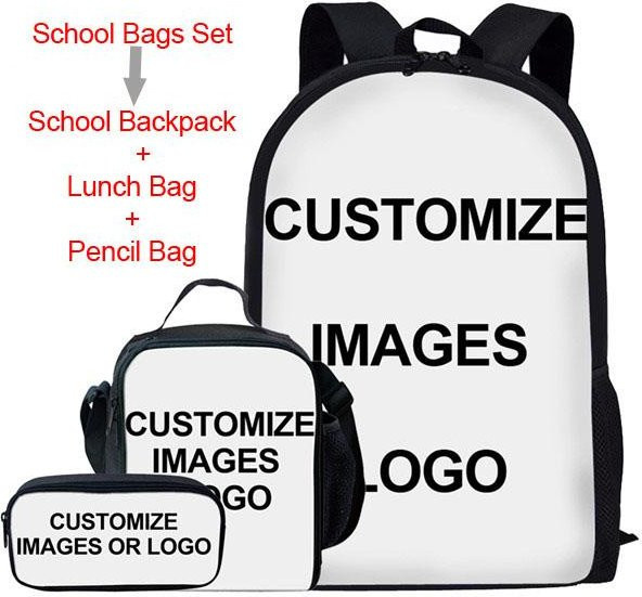 Schulranzen-Set für Mädchen mit 3D-Schmetterlings-Design in Himmelblau und Weiß inklusive Laptop-Rucksack, Brotdose und Federmäppchen - Bild 1