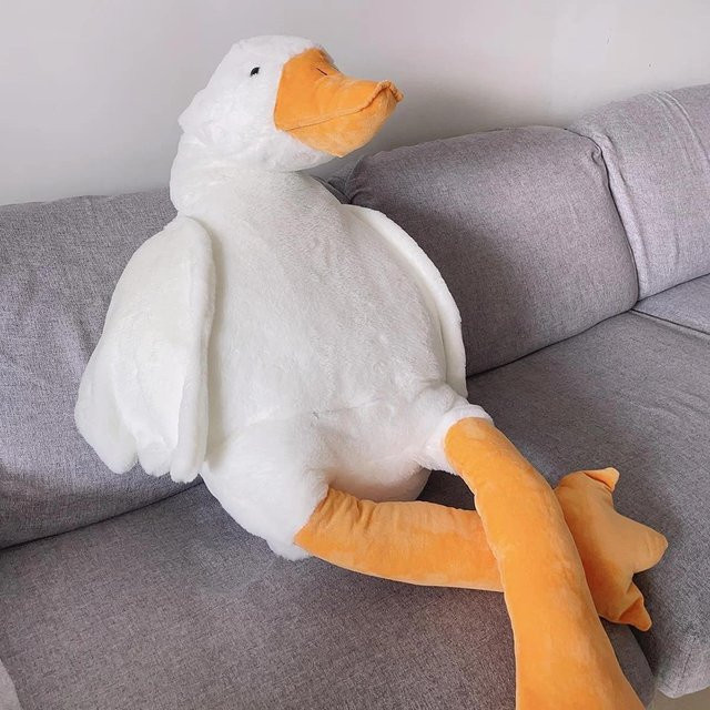 Yiran toy Gänse-Stofftier, Weiches Entenkissen, Weiß, Plüsch / Textil - Bild 1