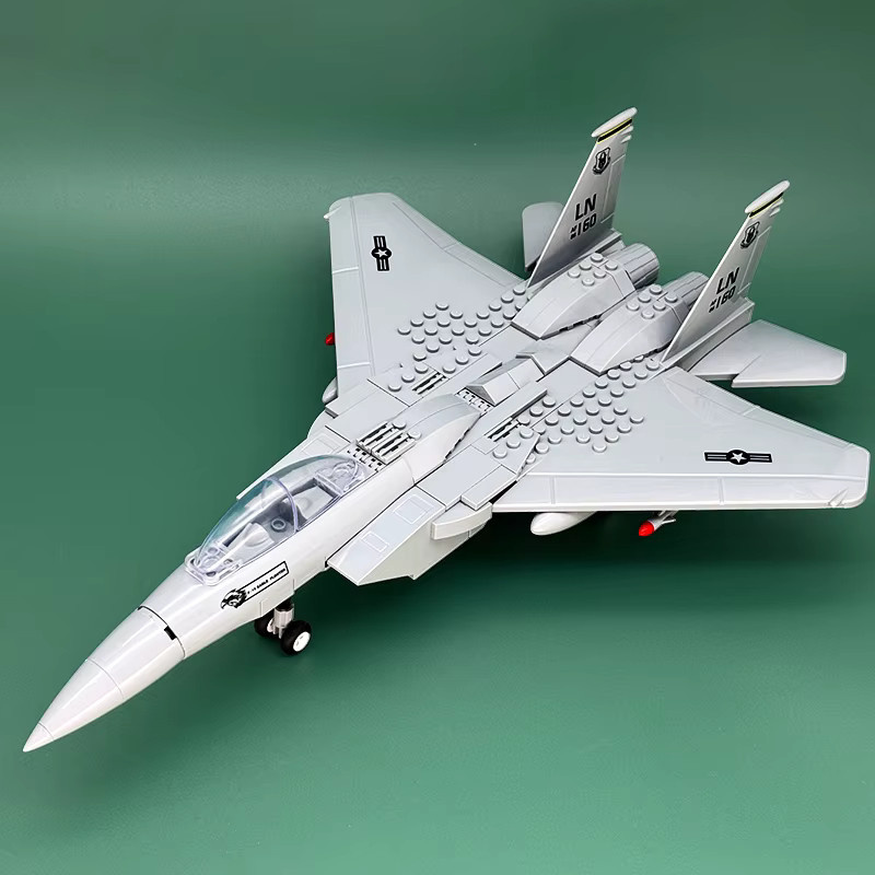 oenas F15 Eagle Moderner Militär-Kampfjet, Baukasten, Flugzeugmodell - Bild 2