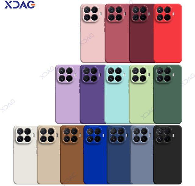 XDAG Flüssigsilikon Schutzhülle für Xiaomi 17 und 17T Pro mit Kameraschutz und Mikrofaser-Innenauskleidung in Pink - Bild 1