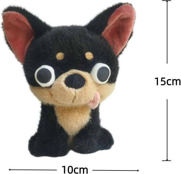 Yiran toy Chihuahua Plüschtier, Stoffpuppe, Schwarz - Bild 1