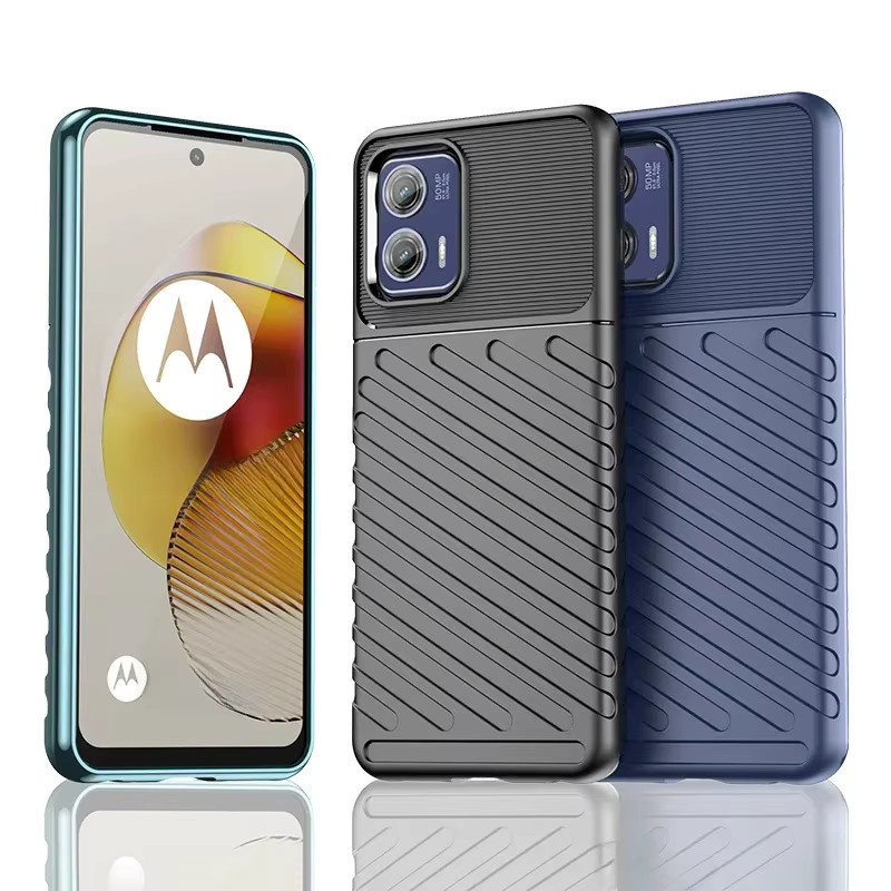 Stoßfeste Silikon-Handyhülle für Motorola Moto G-Serie G13 G23 G53 5G G73 E13 in Schwarz - Bild 4