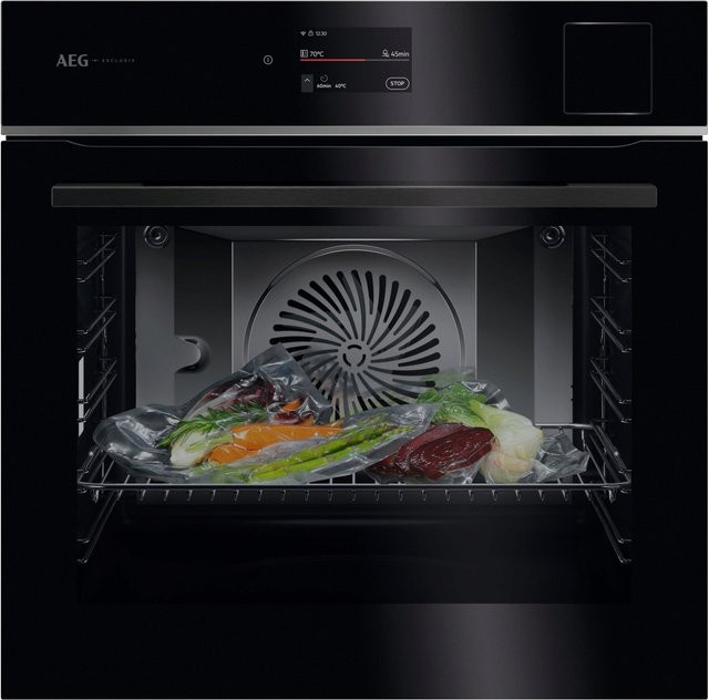 AEG Elektro-Backofen mit Dampfgarer in Schwarz TP8SB73FAB - Bild 1
