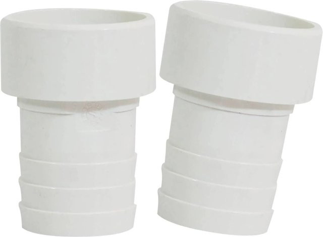 mediPOOL Schlauchtüllen zum Kleben, 2 Stück, Weiß, Durchmesser: 50 mm, Anschluss: 38 mm - Bild 1