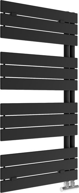 Badezimmer-Heizkörper Arezzo von Sanotechnik, Mattschwarz, Höhe: 120 cm, Breite: 60 cm - Bild 1