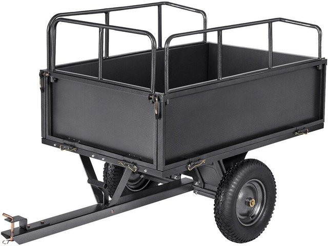 Schwerlast Stahl-Kippwagen 17 Cu. Ft für ATV/UTV Anhänger mit 600LB Traglast - Bild 1