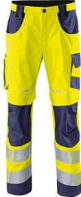 Kübler PSA-Arbeitshose REFLECTIQ Form 2207 in Warngelb/Dunkelblau mit Cordura-Material nach EN 14404 - Bild 1