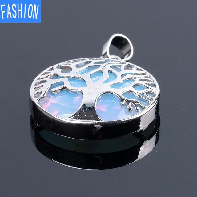 S Jewelry Maker Halskette, Naturstein-Anhänger, Amethyst Opal, Kupfer, Silber, Unisex - Bild 1