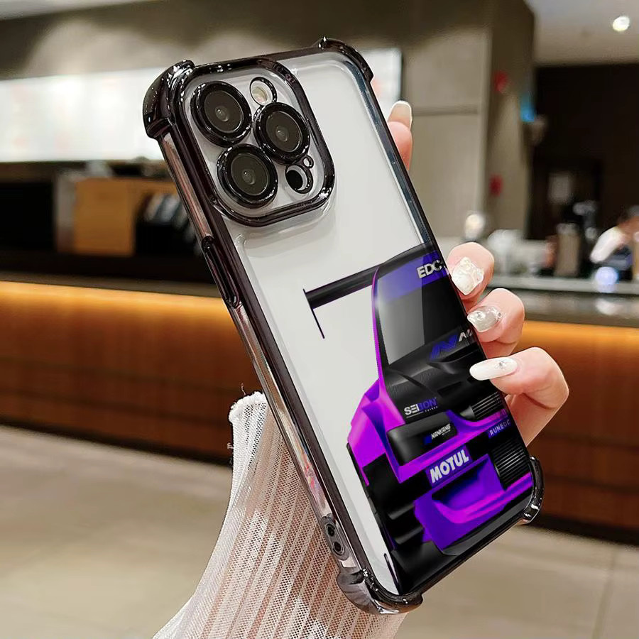 Transparente Handyhülle für Apple iPhone mit Japanisches JDM Drift Car Design - Bild 2