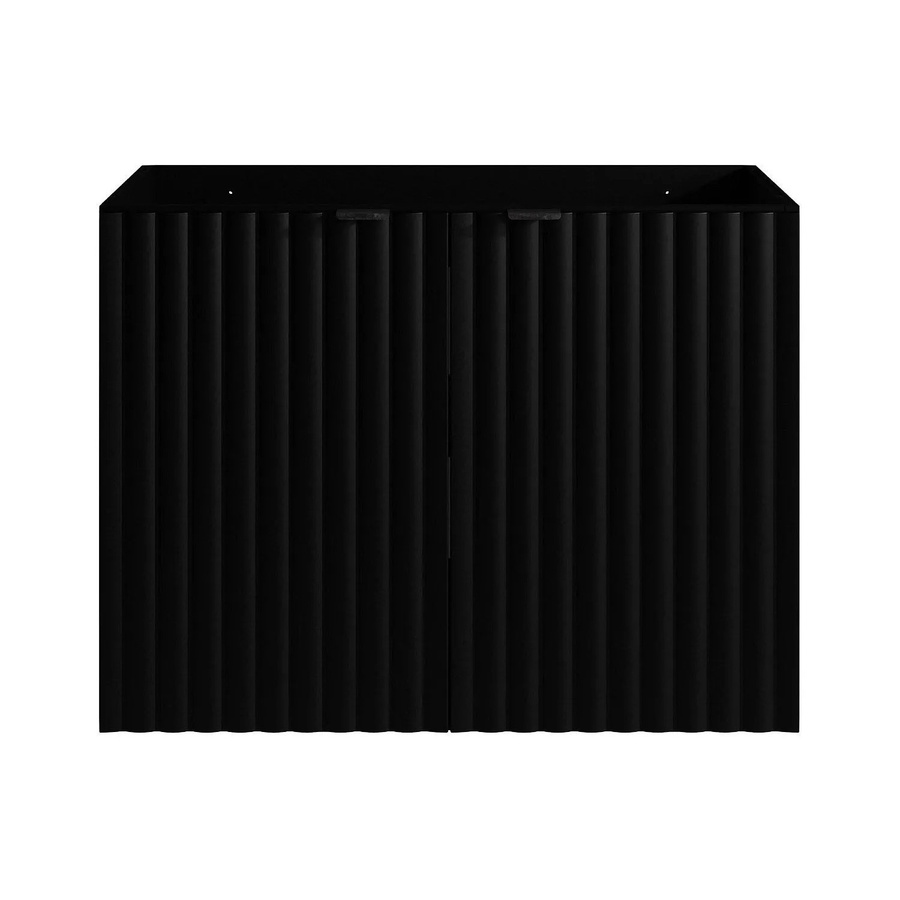 Waschbeckenunterschrank Zilga von Vente-unique in Schwarz mit Streifenoptik, Breite: 80 cm - Bild 2