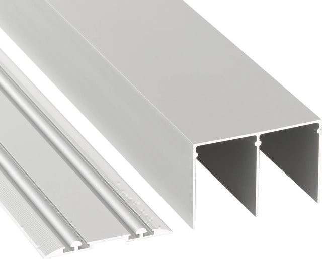 Skyscope Schienen-Baupaket Profil Silber 2-spurig aus Aluminium matt, Länge: 3000 mm - Bild 1