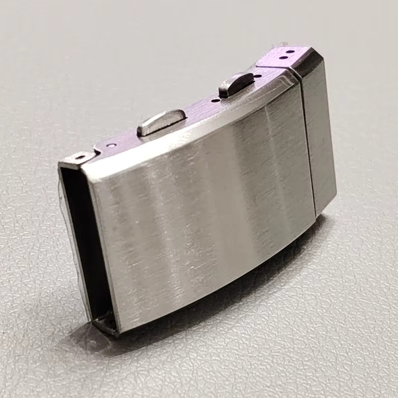 Abay Uhrenzubehör Edelstahl-Schnalle, Silber, Unisex - Bild 2
