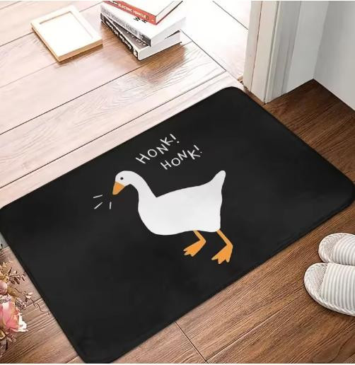 Rutschfeste Retro Willkommensmatte Hippity Hoppity Runter von meinem Grundstück für Eingang, Küche oder Wohnzimmer, B/B: 50 x 80 cm - Bild 1