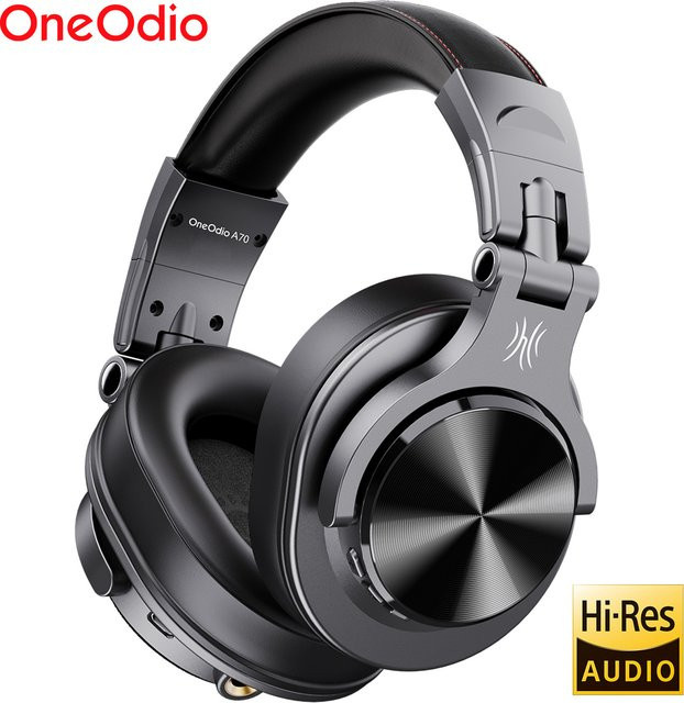Oneodio Fusion A70 Bluetooth-Kopfhörer Hi-Res Audio Over-Ear kabelloses Headset in Schwarz - Bild 1