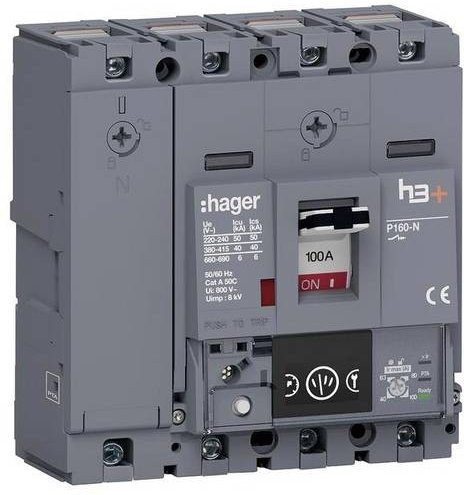 Hager HNS101NC Leitungsschutzschalter MCB 100 A - Bild 1