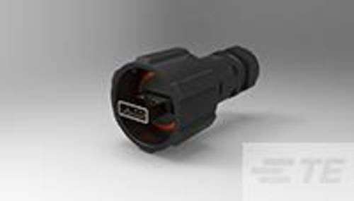 TE Connectivity USB-A Kommunikationsstecker in Schwarz 1954637-1 - Bild 1