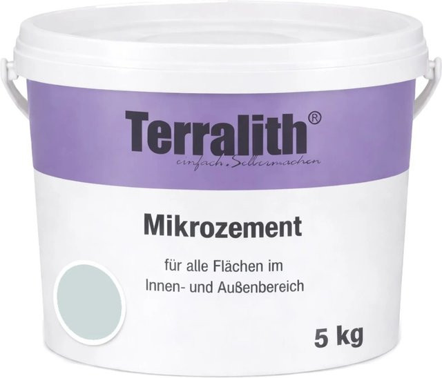Terralith Mikrozement Fix & Fertig LFN0711 in Blau und Grau, 5 kg für 4,25 qm - Bild 1