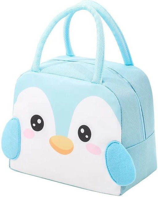 NATAWA Cartoon Kinder Lunch Bag mit Wärmedämmung aus wasserdichtem Oxford-Gewebe, Himmelblau - Bild 1