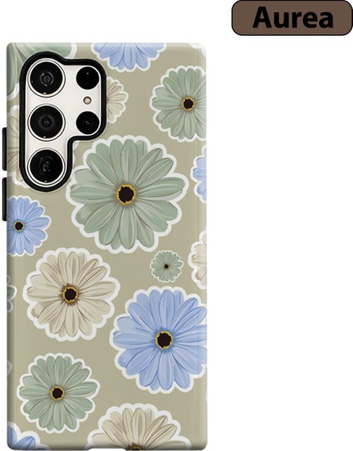 Stoßfeste Samsung Galaxy Handyhülle mit Pastell-Gänseblümchen-Design in Multicolour für Galaxy S25 Ultra, S24, S23 Ultra und S23 Plus - Bild 1