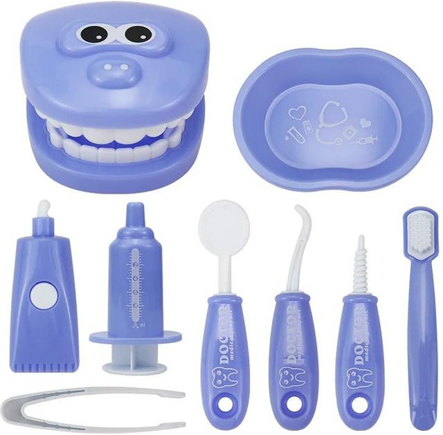 Yiran toy Montessori Lernspielzeug Zähneputzen Berufe blau 3-6 Jahre - Bild 1