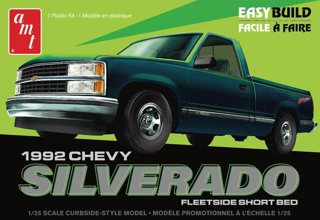 AMT/MPC 1992 Chevrolet Silverado Shortbed Fleetside P, Fahrzeug, 1:25 - Bild 1