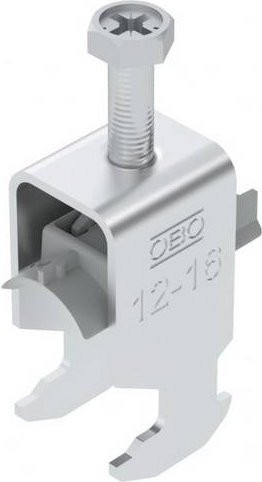 OBO Bettermann Bügelschelle 1186409 aus Kunststoff in Silber - Bild 1
