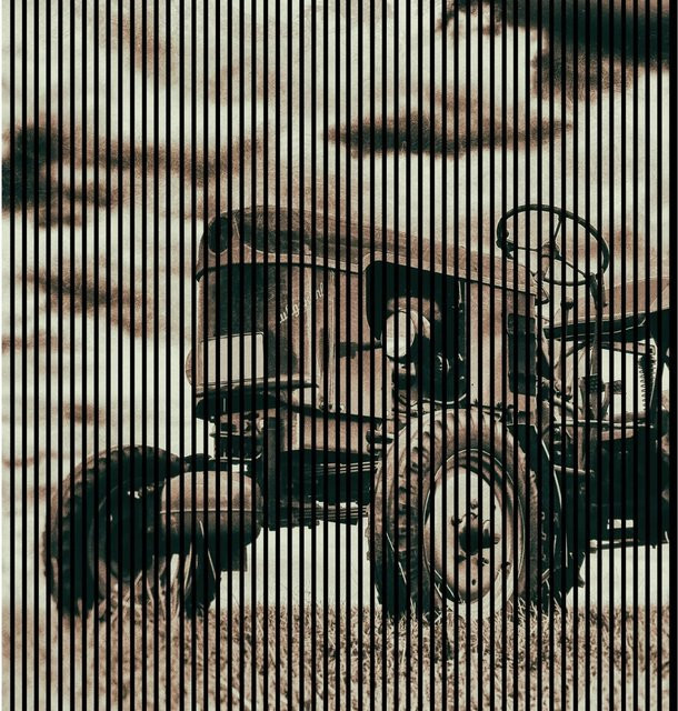FN Acustico Akustikplatte Traktor Bunt aus PET und MDF, H x B x T: 2.400 x 2.253 x 19 mm - Bild 1