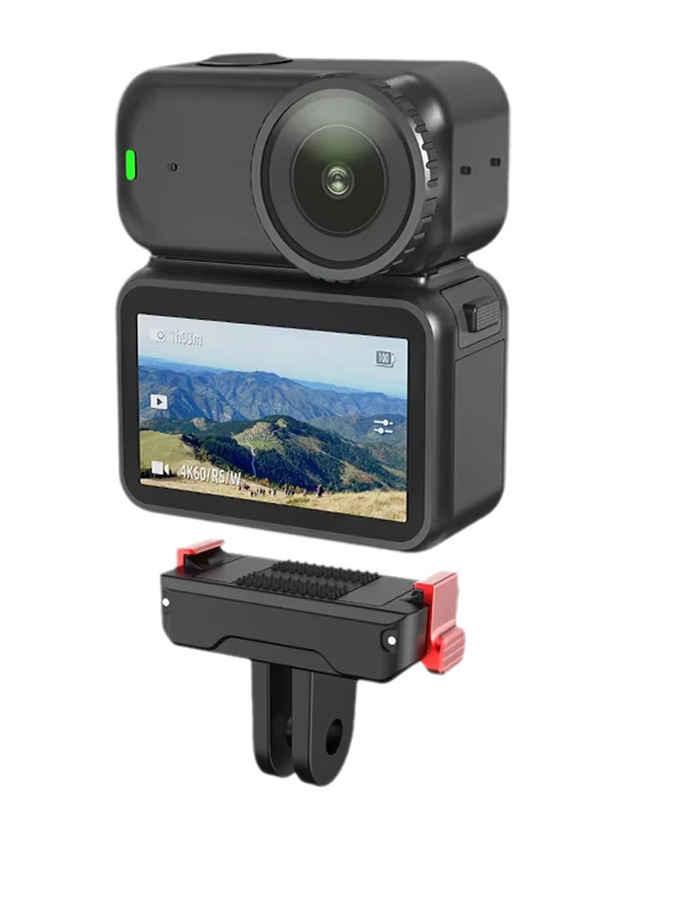 Flymile Magnetische Schnellverschluss-Basishalterung für DJI Osmo NANO in Schwarz als Adapter und Verlängerungshalterung mit Dual-Claws Connect Stativ-Anschluss - Bild 6