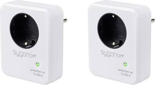 Sygonix SY-SP13500 Überspannungsschutz-Zwischenstecker 2er Set Weiß - Bild 1