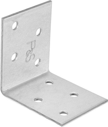 Connex Winkelverbinder aus verzinktem Stahl, silberfarben, 25 Stück - Bild 1