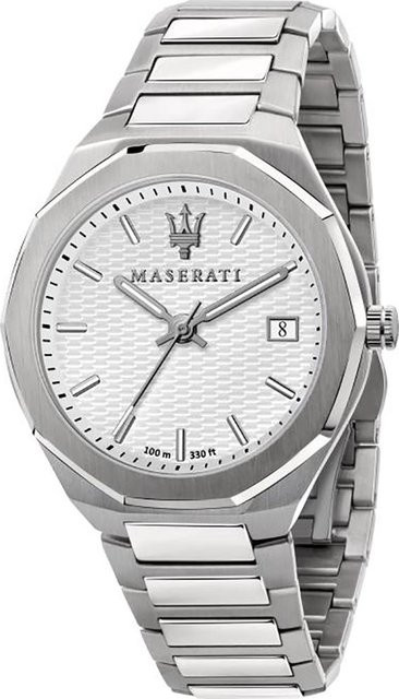 Maserati Armbanduhr Edelstahl, Silber, Quarz, Datum, Herren - Bild 1