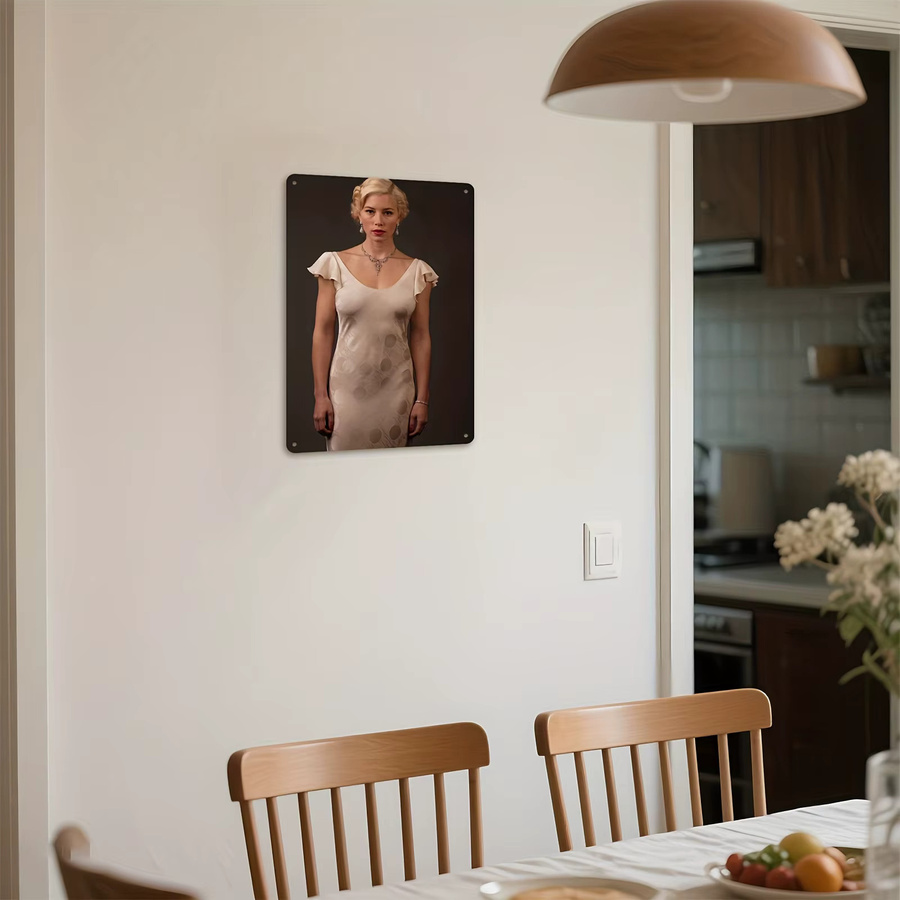 CIFBUY 2D-Flachmetall-Wandkunst Jessica Biel Filmplakat in Multicolour, B: 30 cm, H: 20 cm - Bild 4