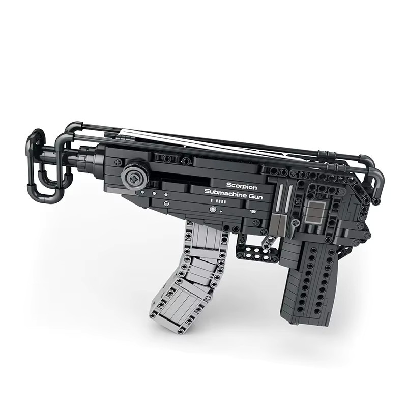 REOBRIX Skorpion Militär Maschinenpistole Baustein, 518 Teile, ab 14 Jahren - Bild 5