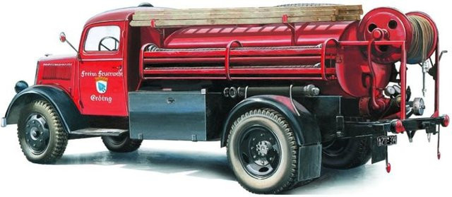 Italeri Opel Blitz Feuerwehr, 1:24, Rot - Bild 1