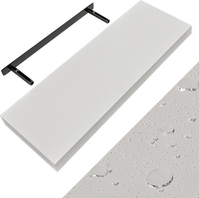 CASARIA Wandregal Schweberegal aus MDF in Weiß mit Halterung - Bild 1