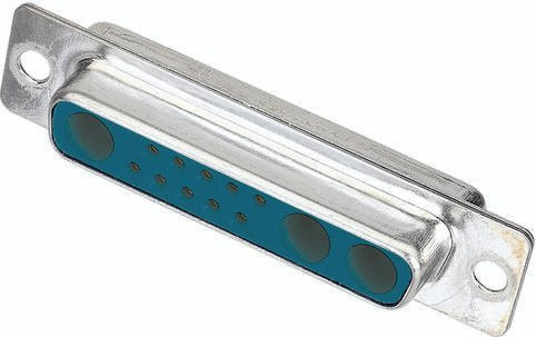 HARTING Steckverbinder 09 69 301 5133 09693015133 mit 13 Polen und Lötkelch in Silber - Bild 1